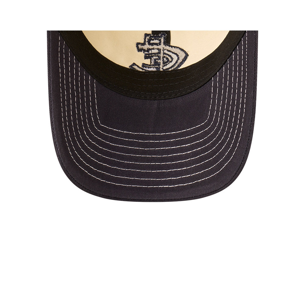 Carlton Blues Hat - 2025 AFL 2Tone Chrome Contrast Casual Classic Strapback Cap - New Era